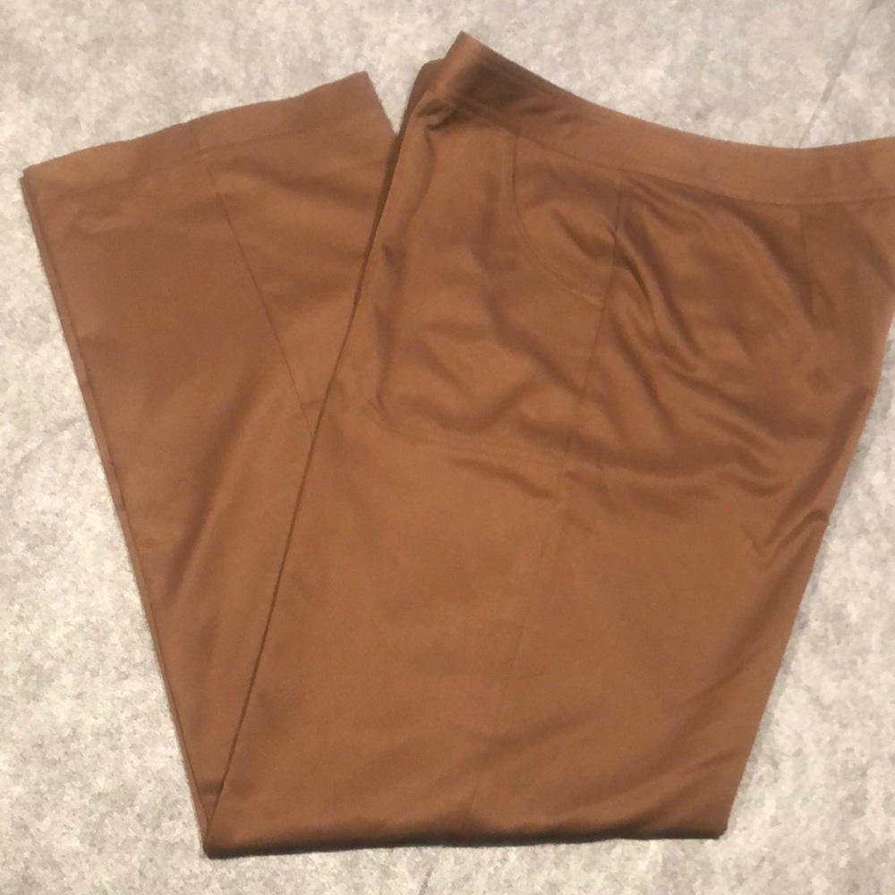IZOD Brown zippered Stretch workout pants 8